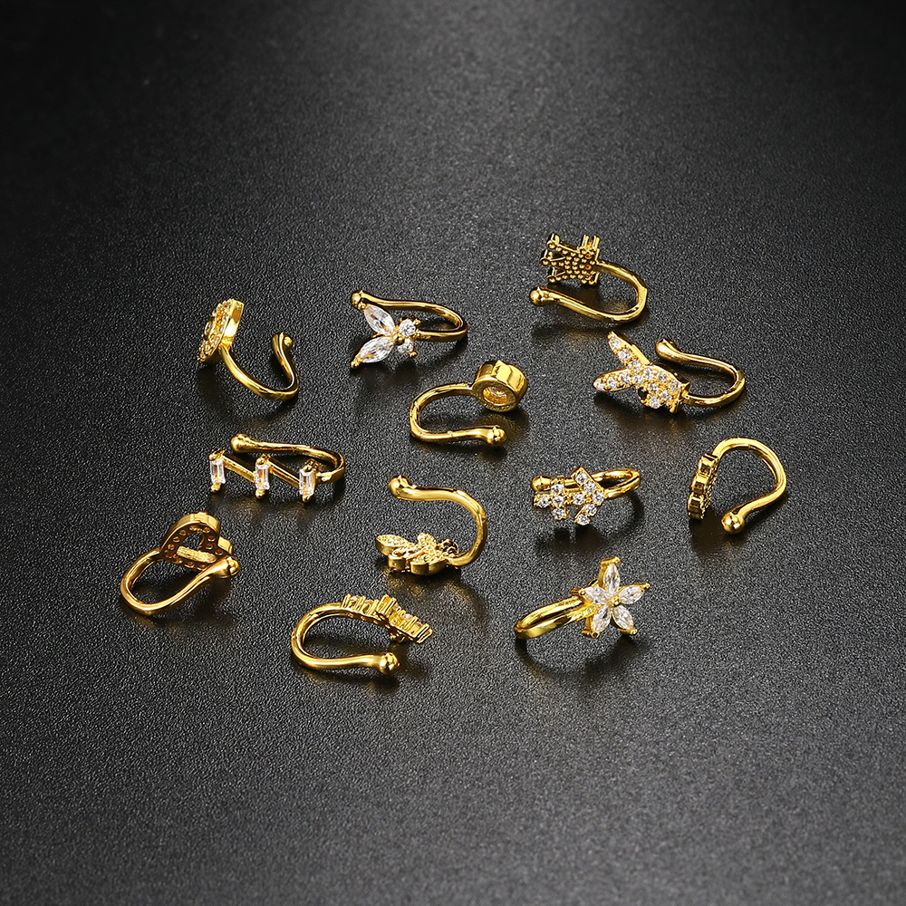 Fake Piercing Clip Nose Ring C - đánh giá và giá Body Jewelry Trend