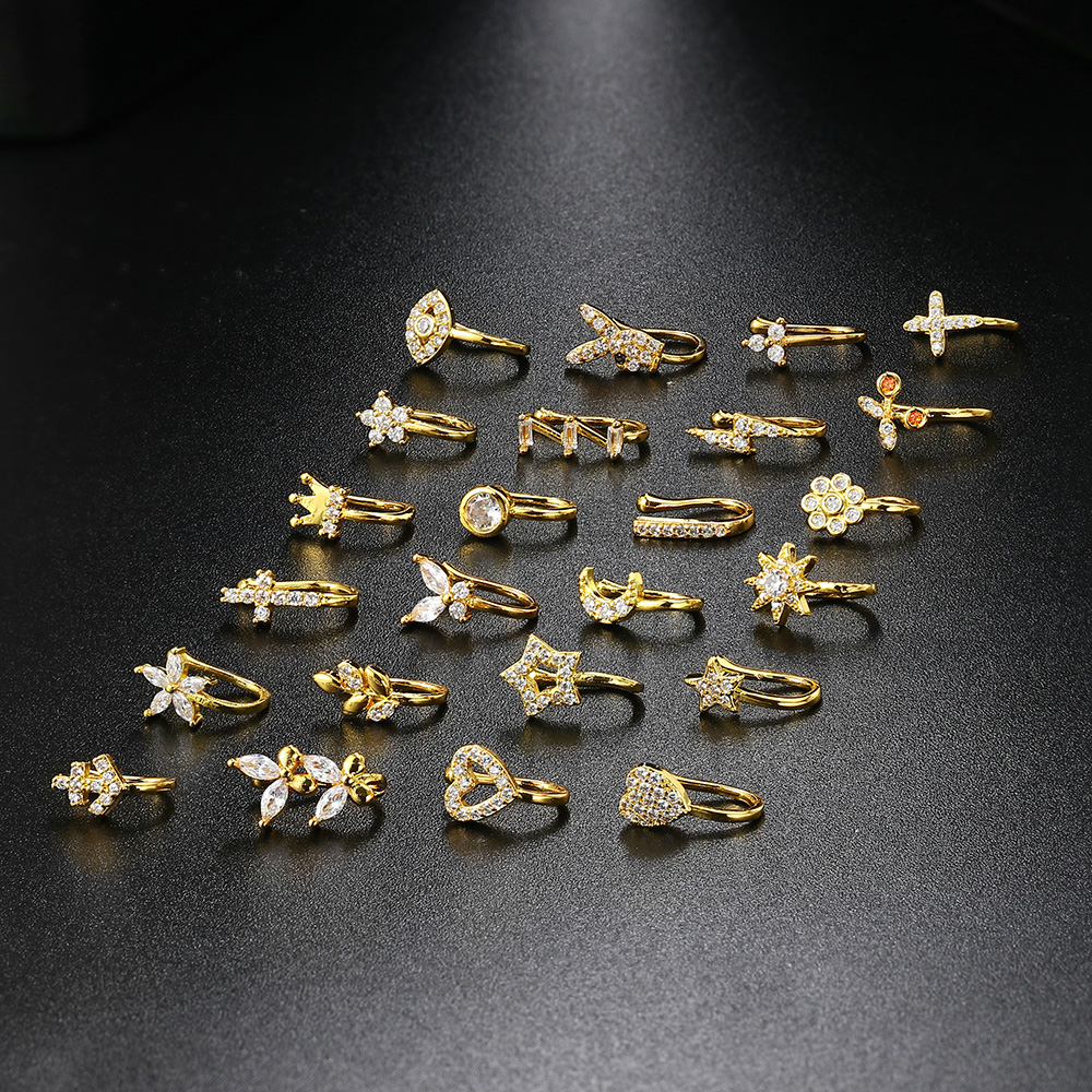 Fake Piercing Clip Nose Ring C - đánh giá và giá Body Jewelry Trend